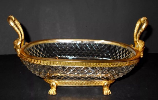 BACCARAT CUT GLASS AND ORMOLU CENTERPIECE (1 of 2)
