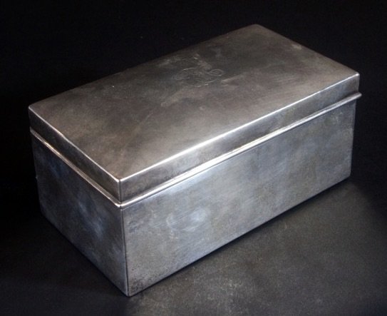 STERLING SILVER CIGAR BOX MADE FOR TIFFANY & CO (1 of 4)