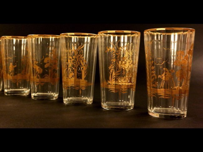 SET OF 5 IMPERIAL RUSSIAN GLASSES (1 of 2)