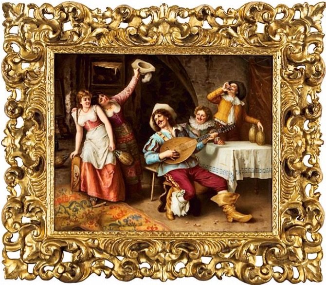 A SUPERB BERLIN KPM PORCELAIN PLAQUE (1 of 3)