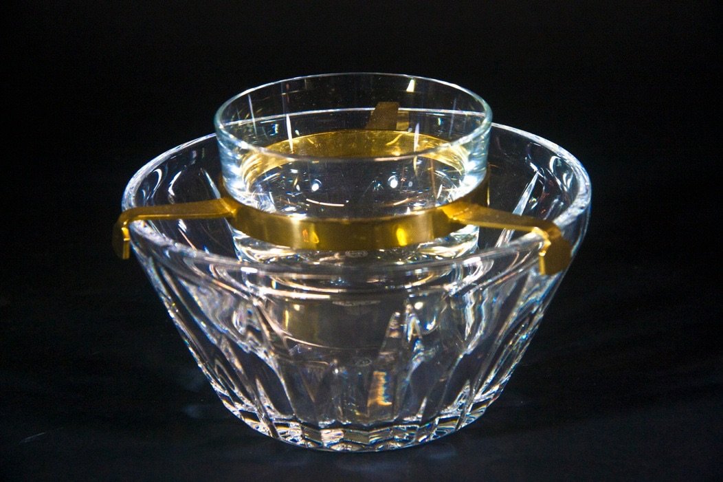SIGNED BACCARAT CRYSTAL CAVIAR BOWL (1 of 4)