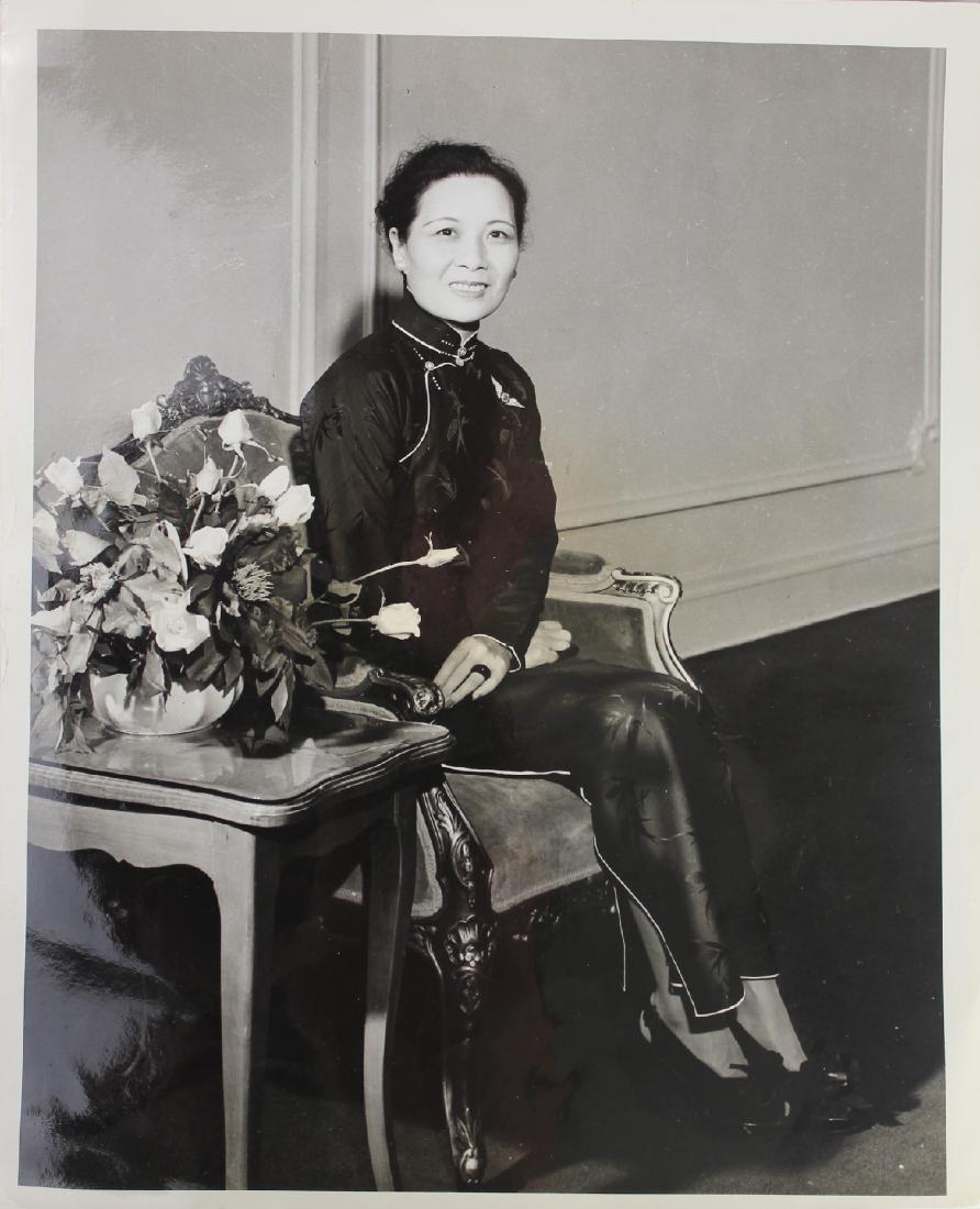 A Photo of Song May-Ling/ Mrs. Kai-Shek Chiang: H: 10 W: 8 inches