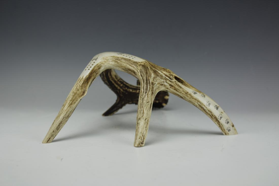 A Custom Made Antler Cribbage Board (1 of 8)