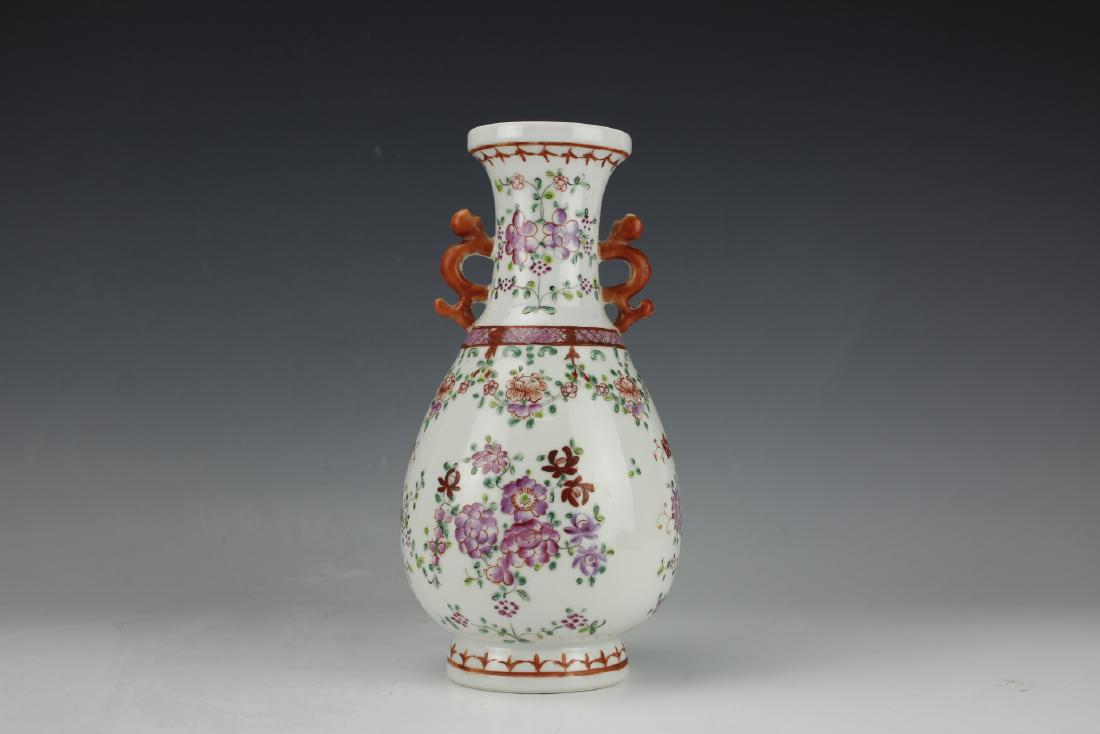 A Famille Rose Floral with Mystical Beast Handles (1 of 9)