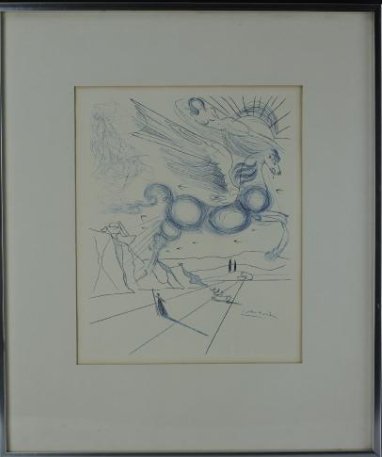 Salvador Dali Original Engraving Pegasus in Flight (1 of 5)