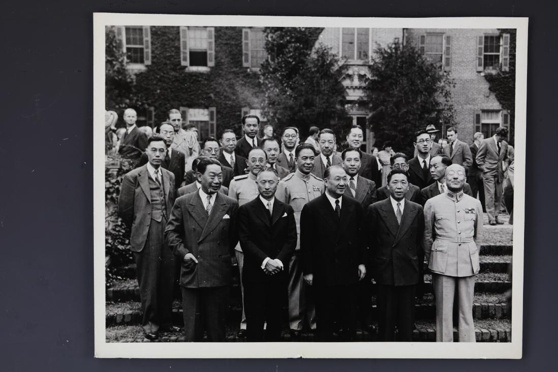 Dr. H.H. Kung and Shang zhen,Gu Weijun, Wei Tao Ming in: Three Pictures, Kong Xiangxi 孔祥熙and Gu Weijun顾维钧, Wei Tao Ming魏道明,Shang zhen商震,Hu Shize 胡世泽 or Victor 