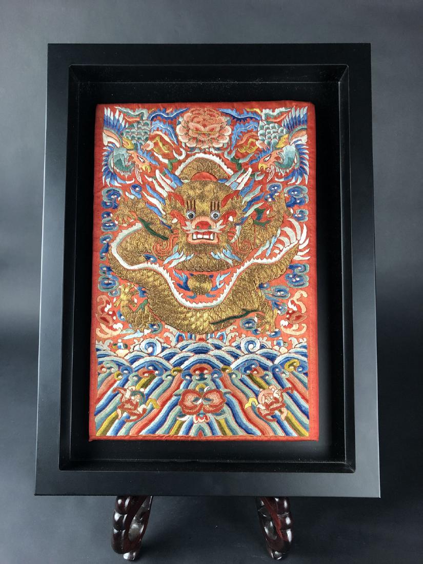 A Chinese Kesi Dragon Embroider (1 of 4)