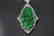 GIA Certified Natural Carved Jadeite Pendant w/ Diamond - 2