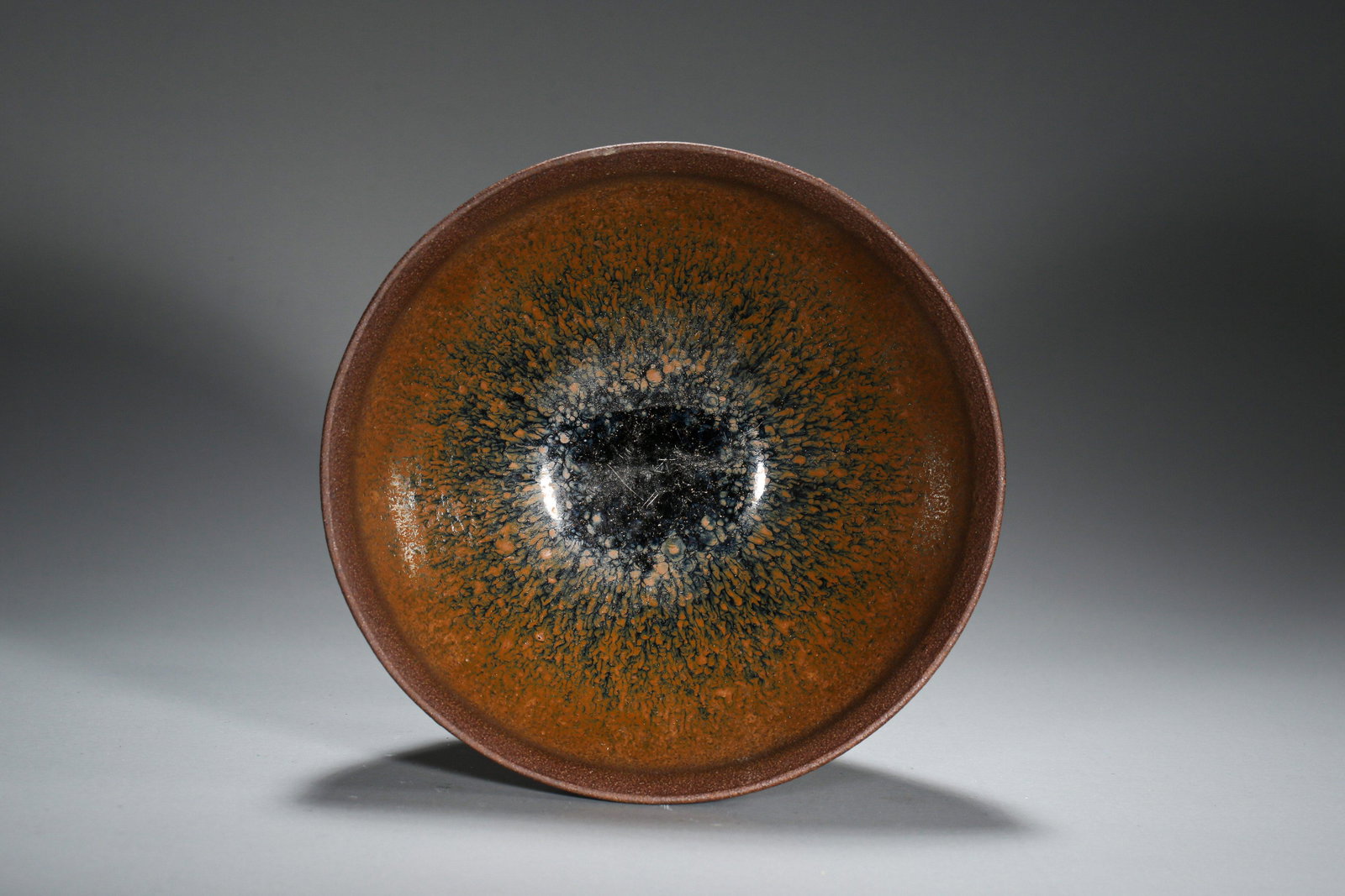 A Superb Jian HARE Fur Tea Bowl Song Dynasty: A Superb Jian HARE Fur Tea Bowl of Song Dynasty. H: 2.9 in. (7.37 cm.) D: 4.9 in. (12.45 cm.)