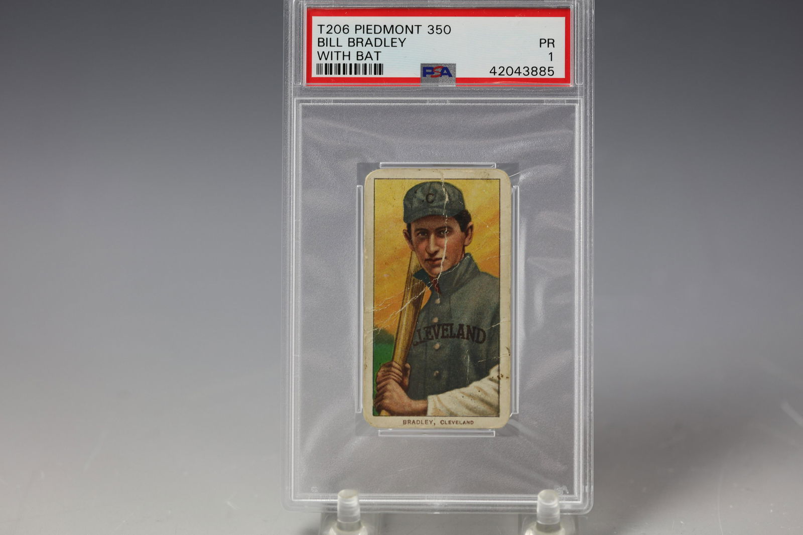 1909 Bill Bradley Piedmont 350 PSA Cleveland (1 of 2)