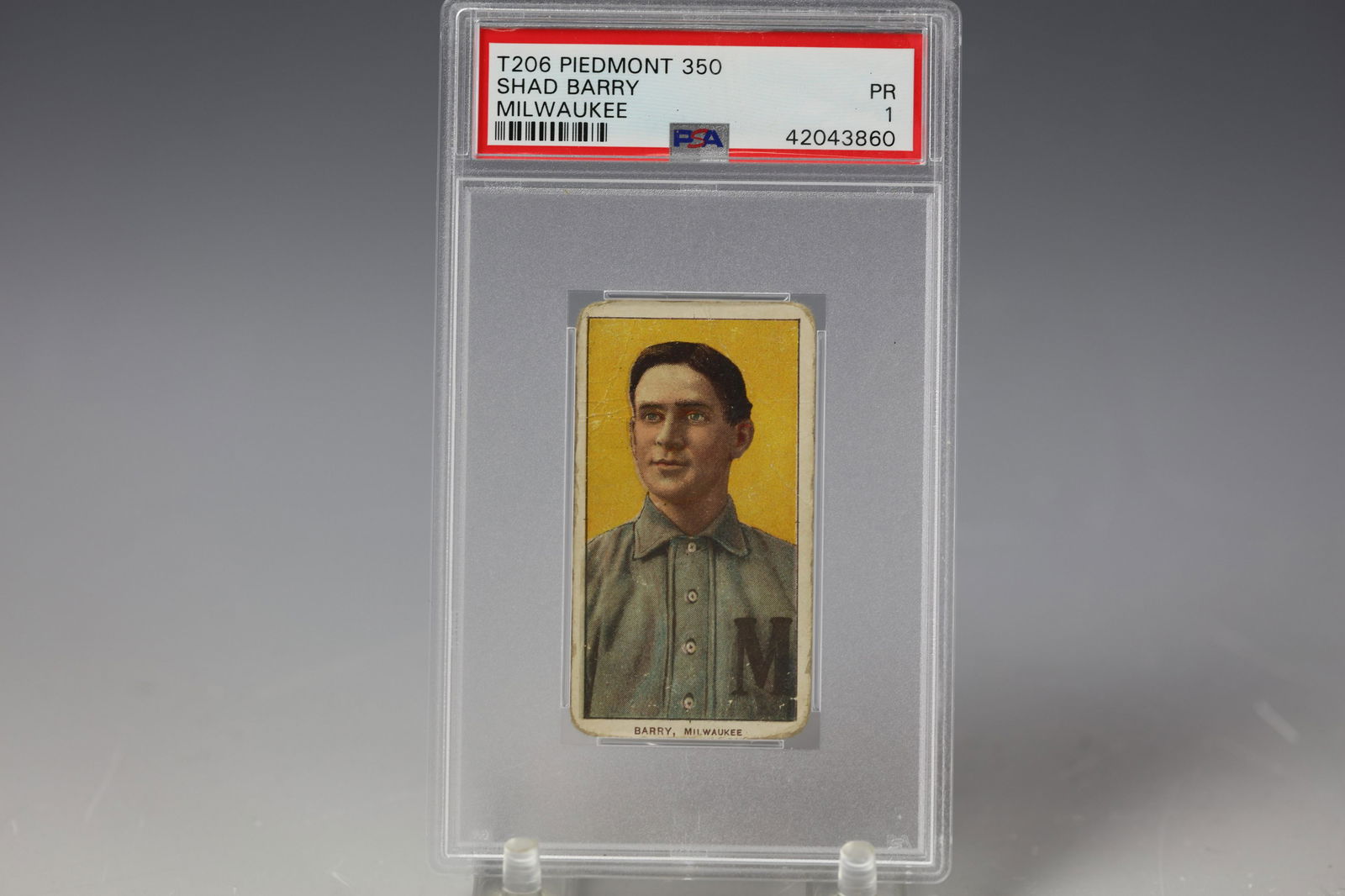 1909 Shad Barry Piedmont 350 PSA Milwaukee: 1909 Shad Barry Piedmont 350 PSA Milwaukee Preview are available November 18th to 22nd from 11:00AM TO 5:00PM Eastern Time Location: 15229 Display Court Rockville MD 20851
