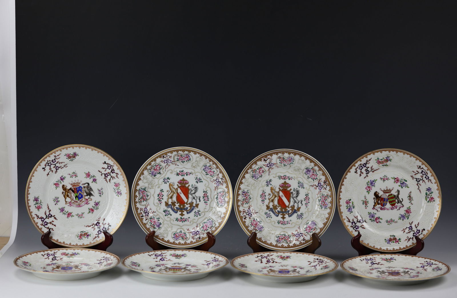 Eight Chinese Export Samson Famille Rose Procelain (1 of 9)