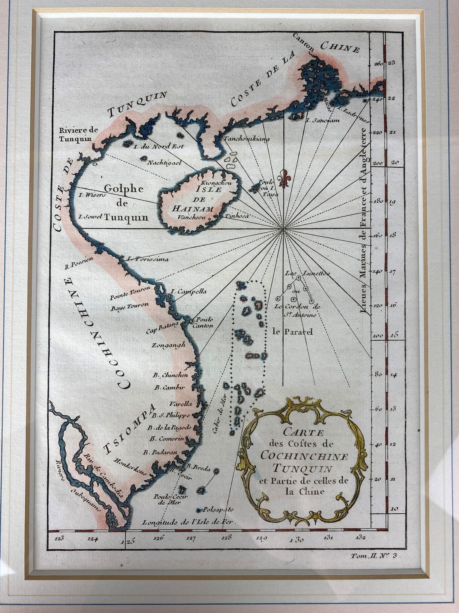 Framed Map of the South China Sea c1760 Published by (1 of 5)