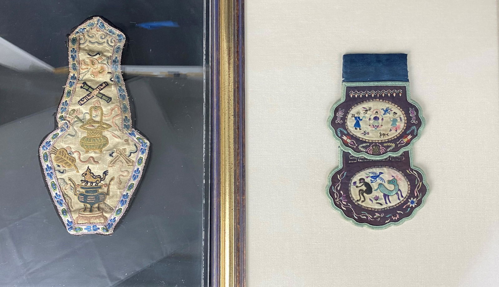 Two Framed Chinese Antique Embroidered Artwork (1 of 6)