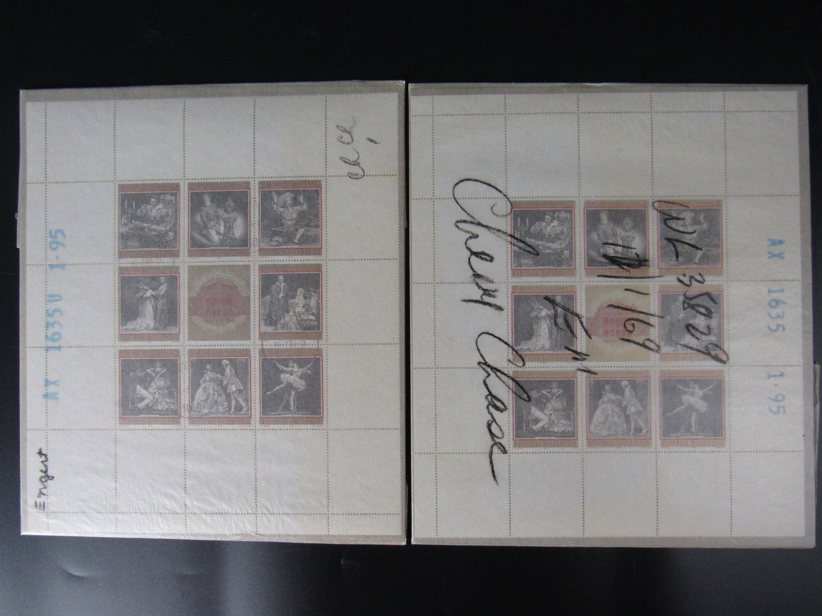 Two Sheets of Austrian Republik Osterreich Stamps (1 of 4)