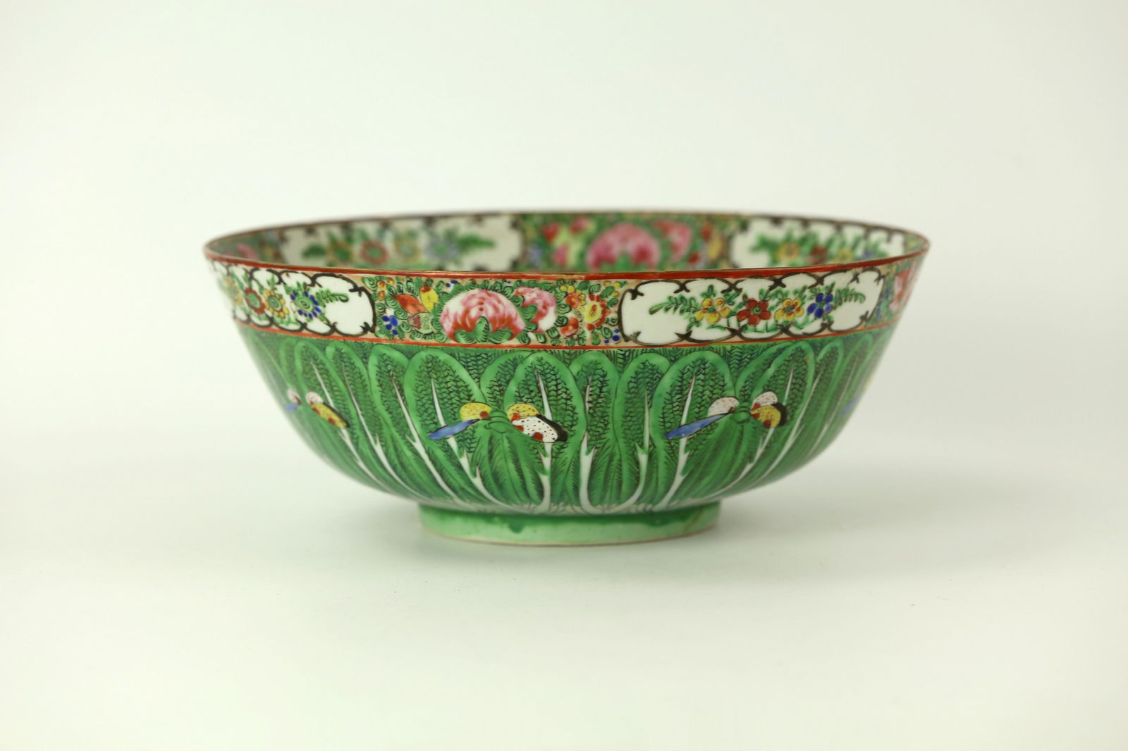 A Chinese Large Green Cabbage Leaf Baicai Pattern (1 of 6)