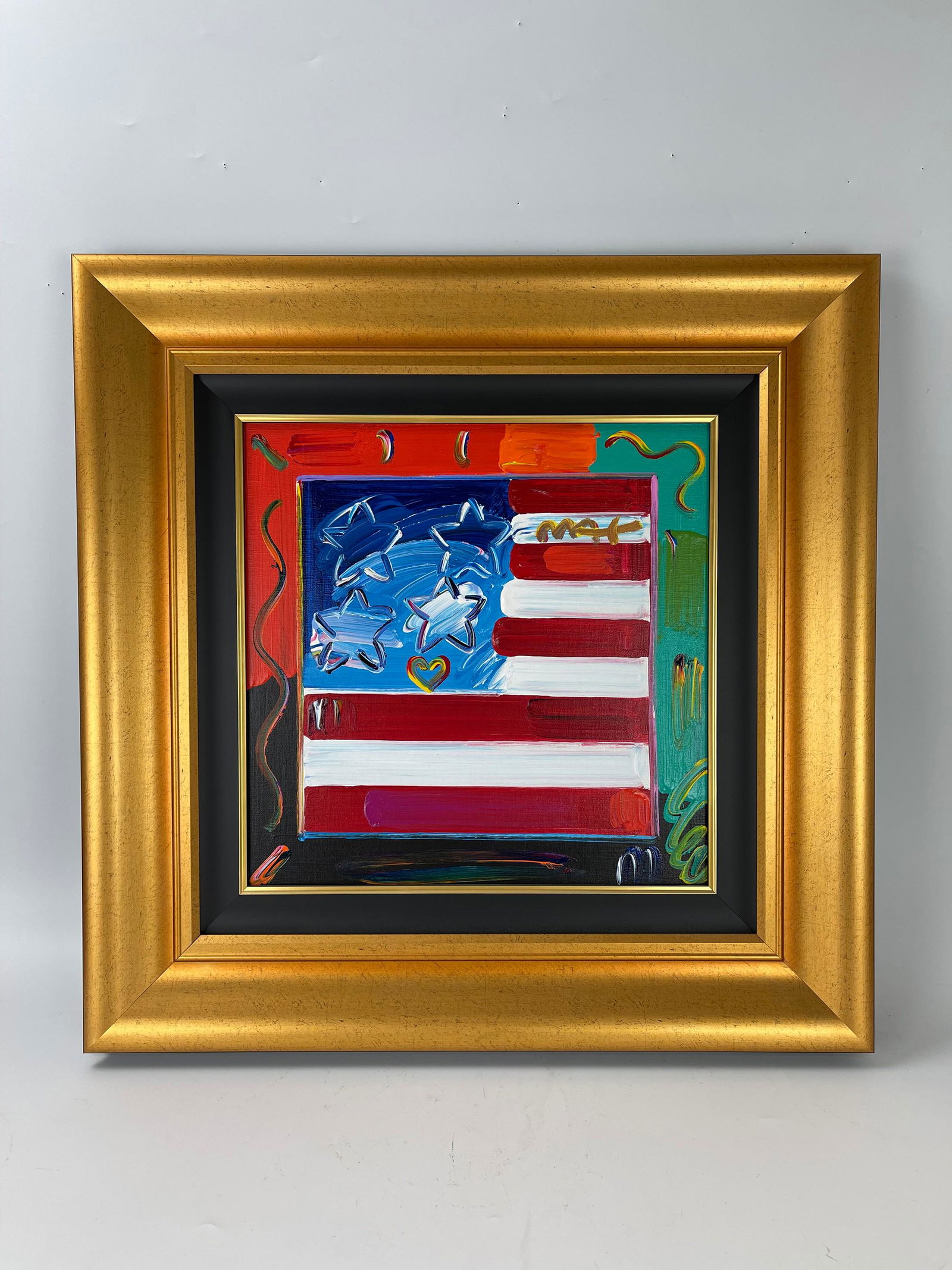 Peter Max Oil Painting with Frame (1 of 4)