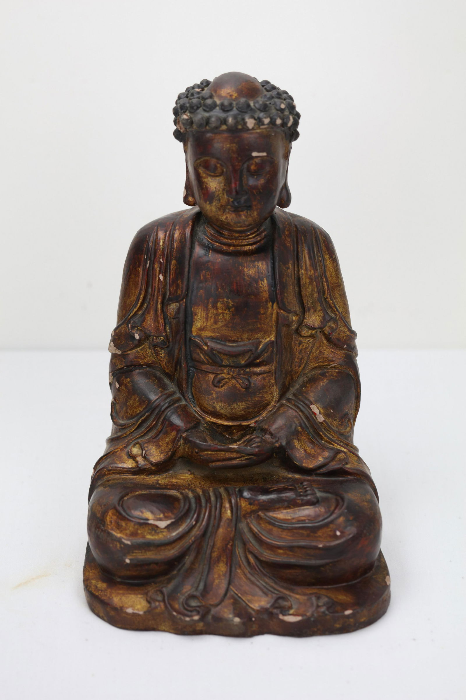 A Chinese Wood Buddha Statue (1 of 6)