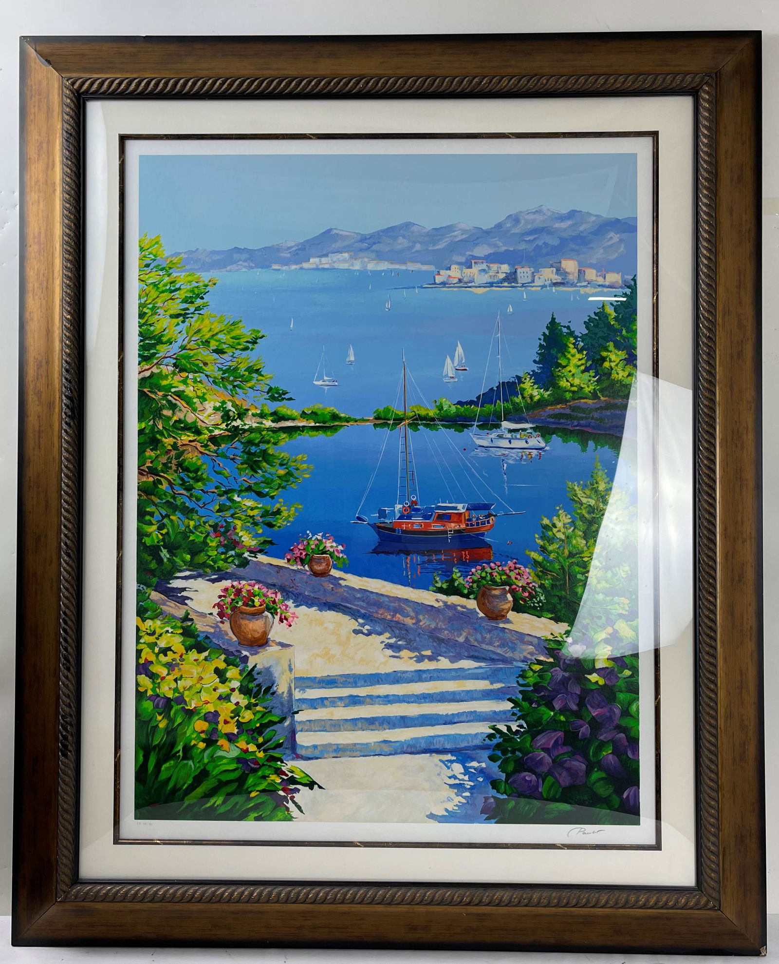 A Print of Rapture Painting Signed and Numbered: A Print of Rapture Painting Signed and Numbered in the Frame.H: 39.5 in. W:29 in. frame H: 48 in. W: 38.5 in.