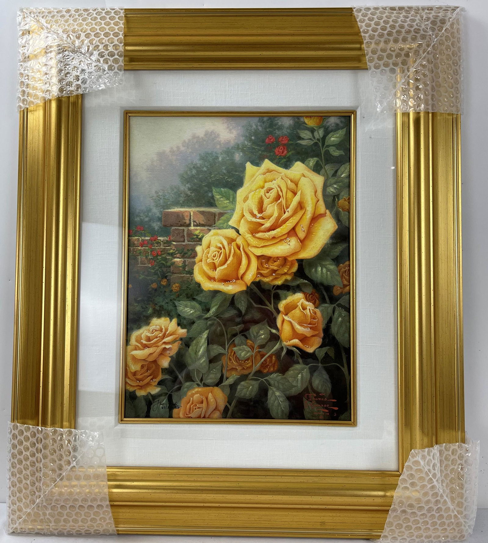 Perfect Yellow Rose by Thomas Kinkade Print (1 of 5)