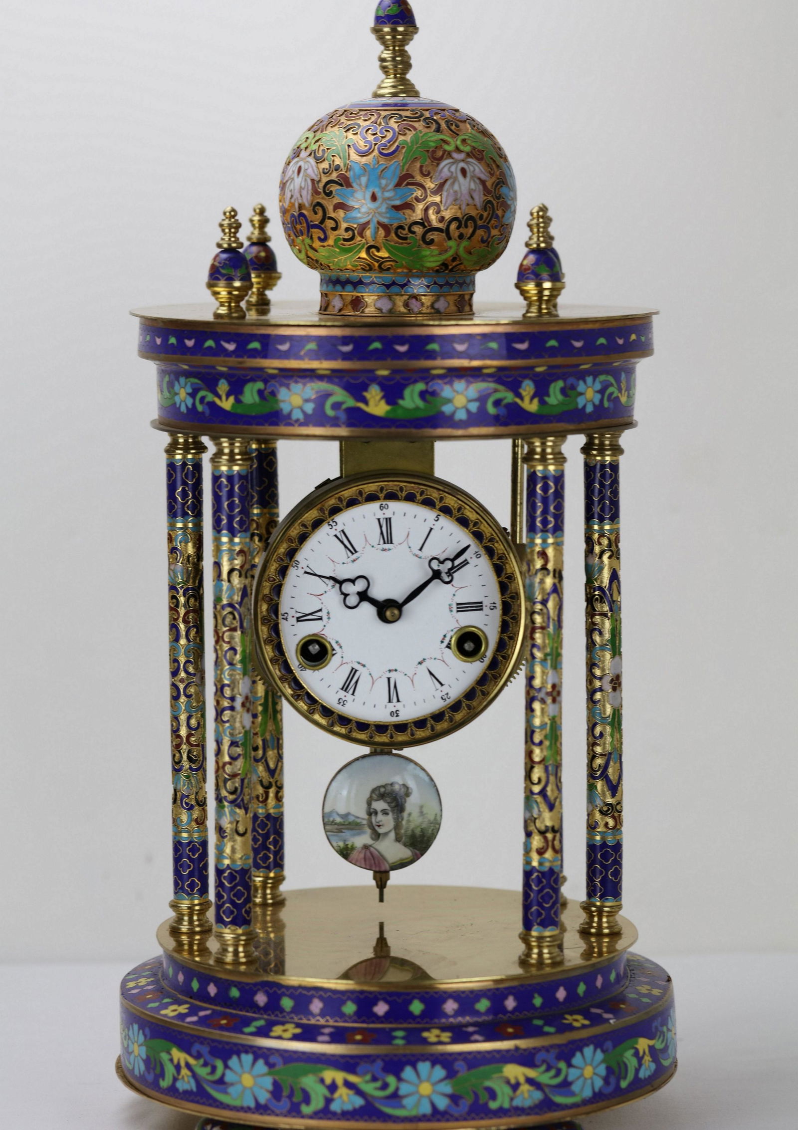 A Vintage Cloisonne Enamel Clock (1 of 7)