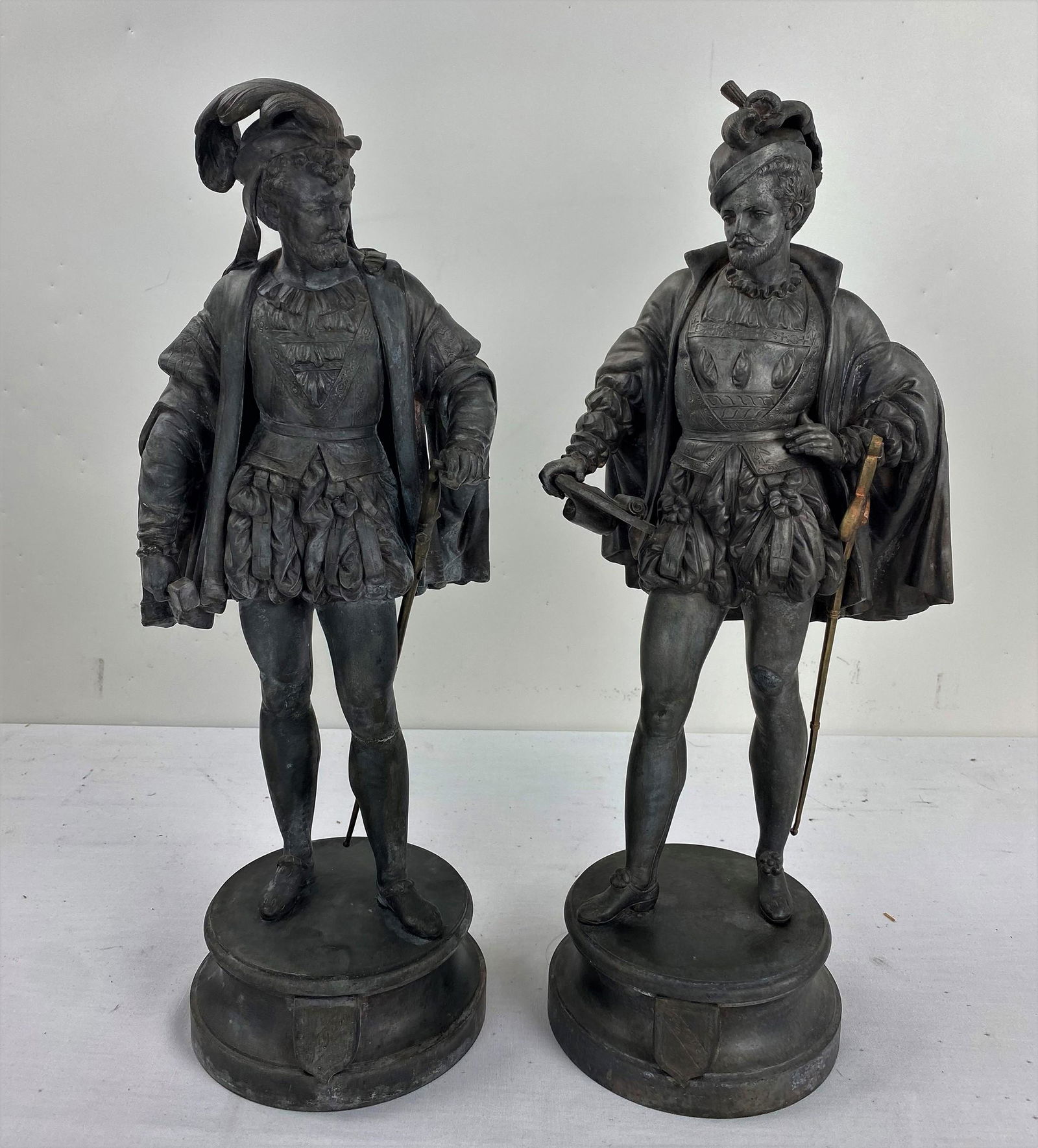 Two Vintage Bronze Statues (1 of 6)