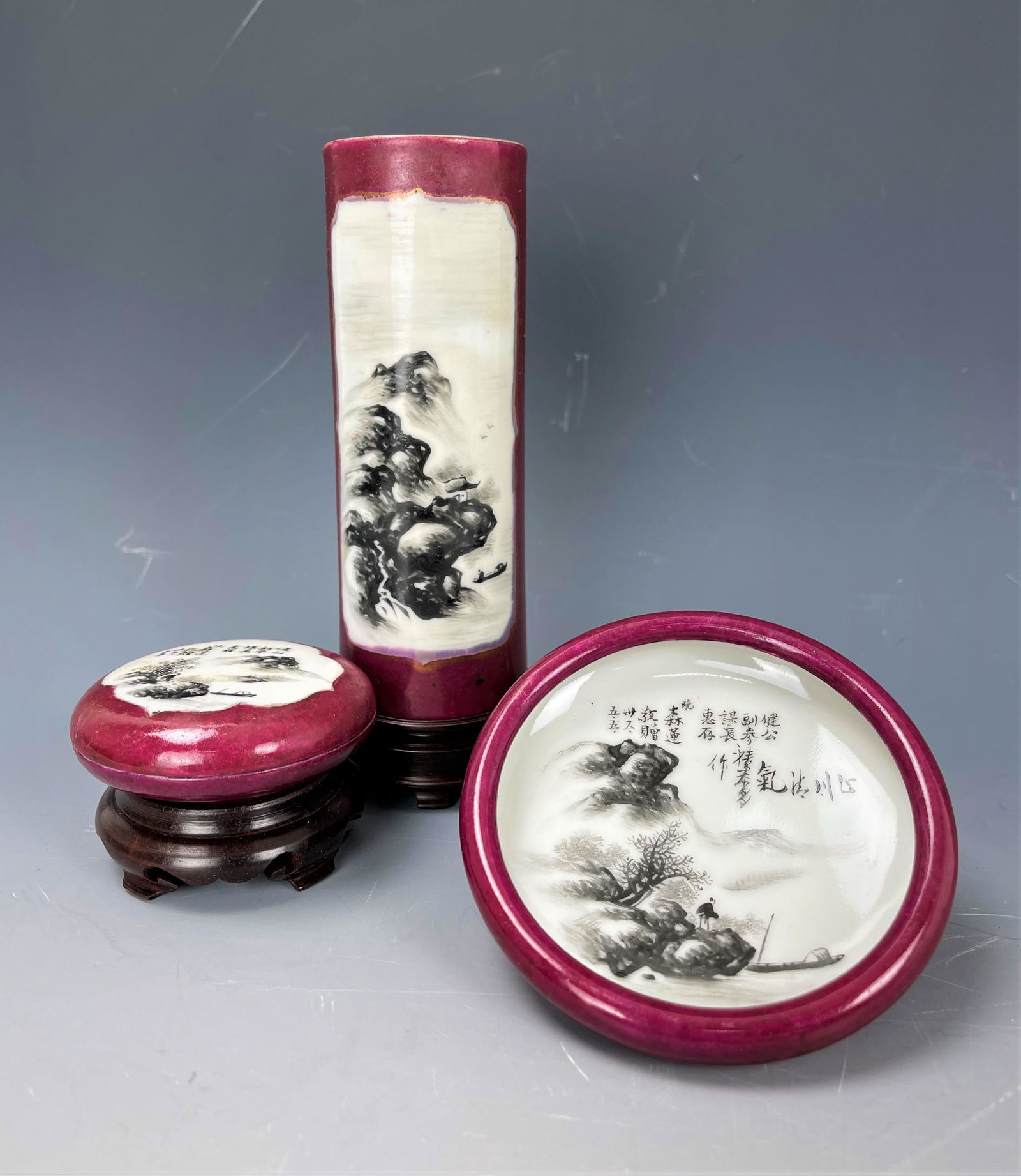 A Set of Bai Congxi Porcelain Study Room Tools (1 of 15)