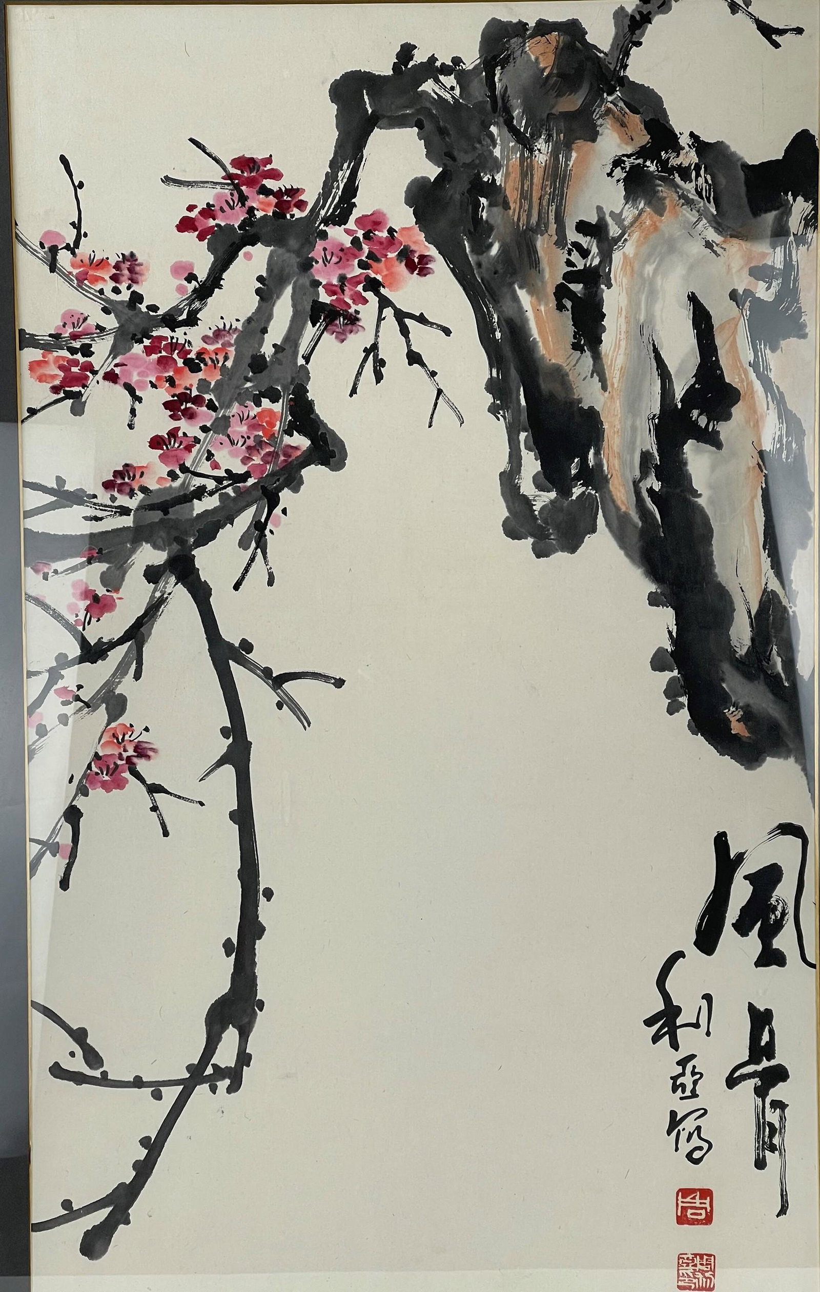 Zhou Liya Chinese Panting: Zhou Liya Chinese Panting ,W 16 in. (40 cm) x H 28.3 in.(72 cm)