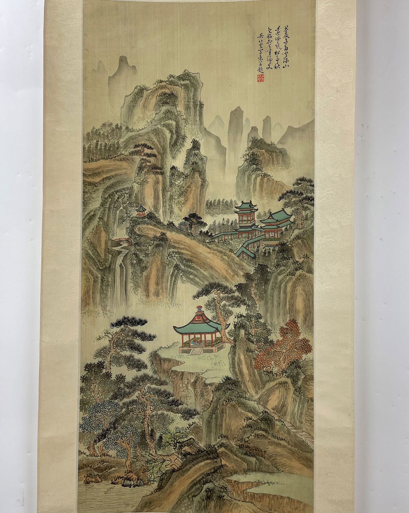 A Chinese landscape Painting by Wu Zhuyun (1 of 5)