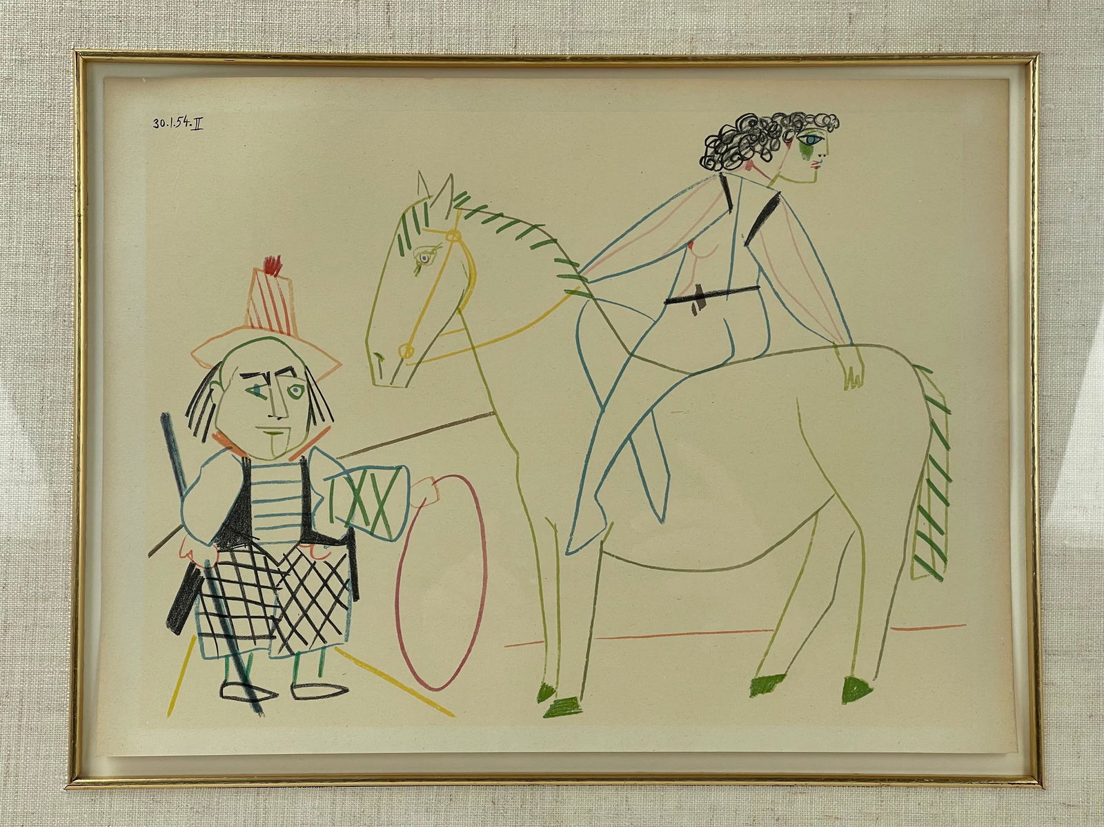 Pablo Picasso Circus Rider II Lithograph (1 of 4)