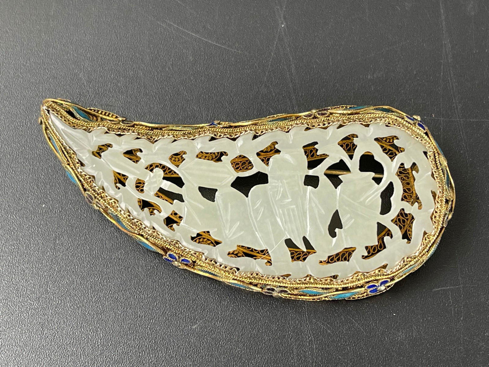 A Chinese Antique Jade Brooch (1 of 2)