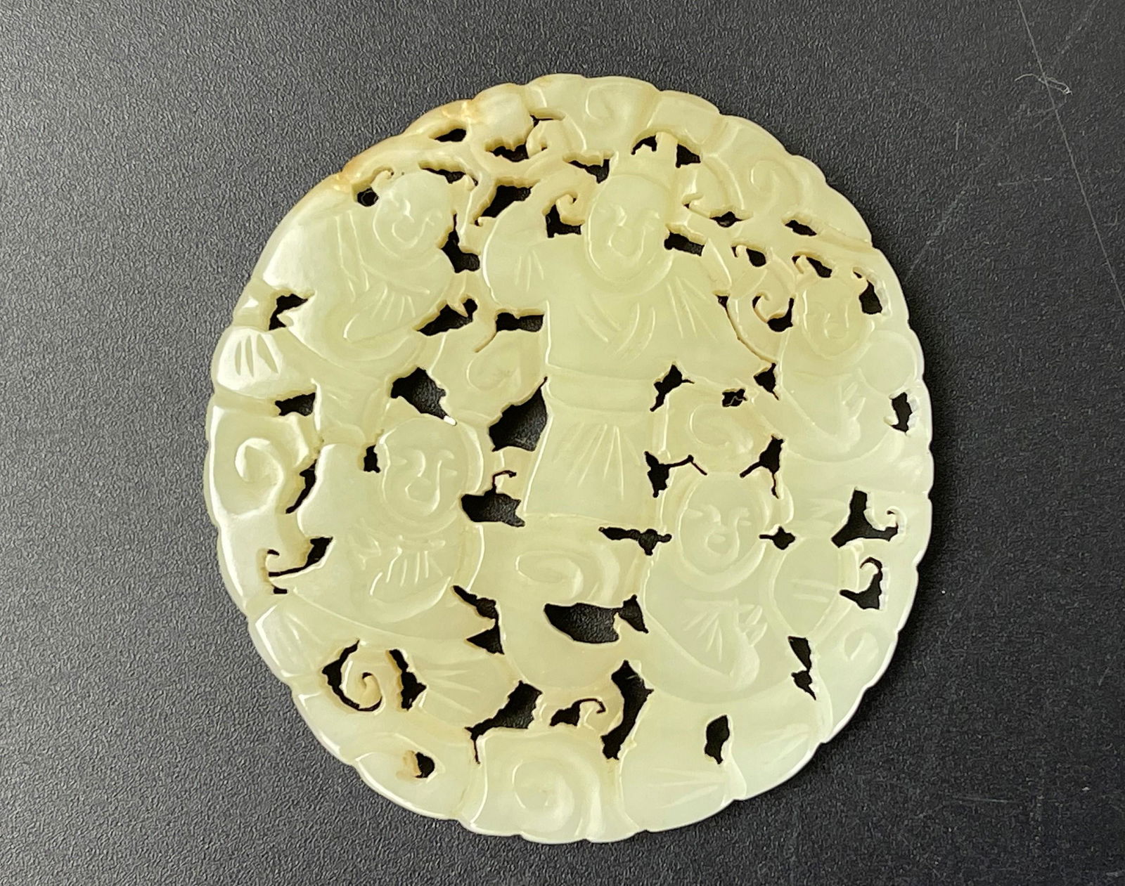 A Chinese Carved Hetian Jade Five Boys (1 of 2)