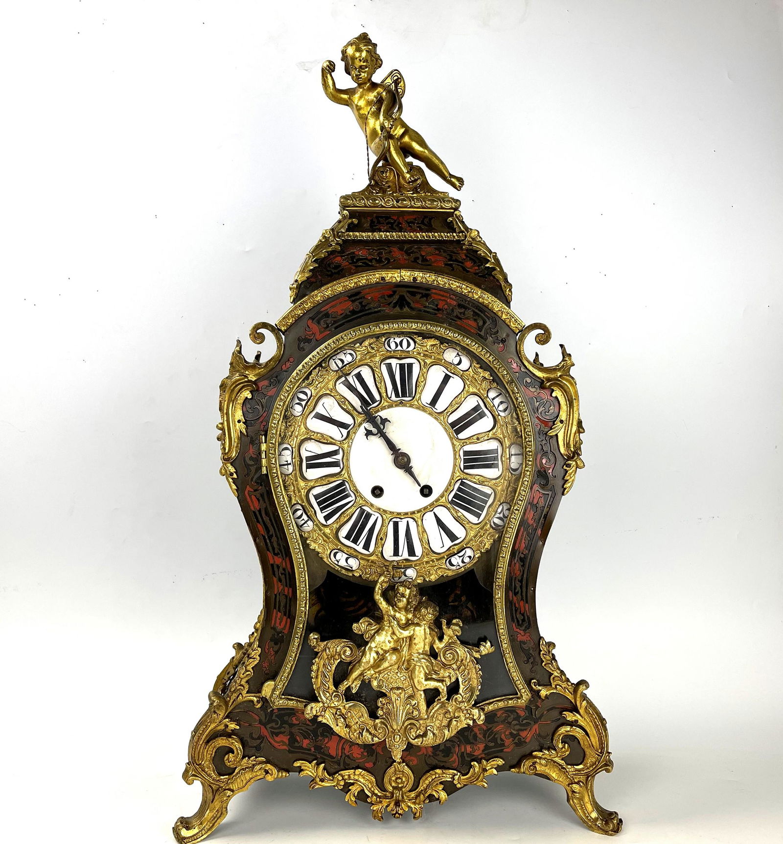 Antique Gilt Bronze Striking Clock (1 of 8)