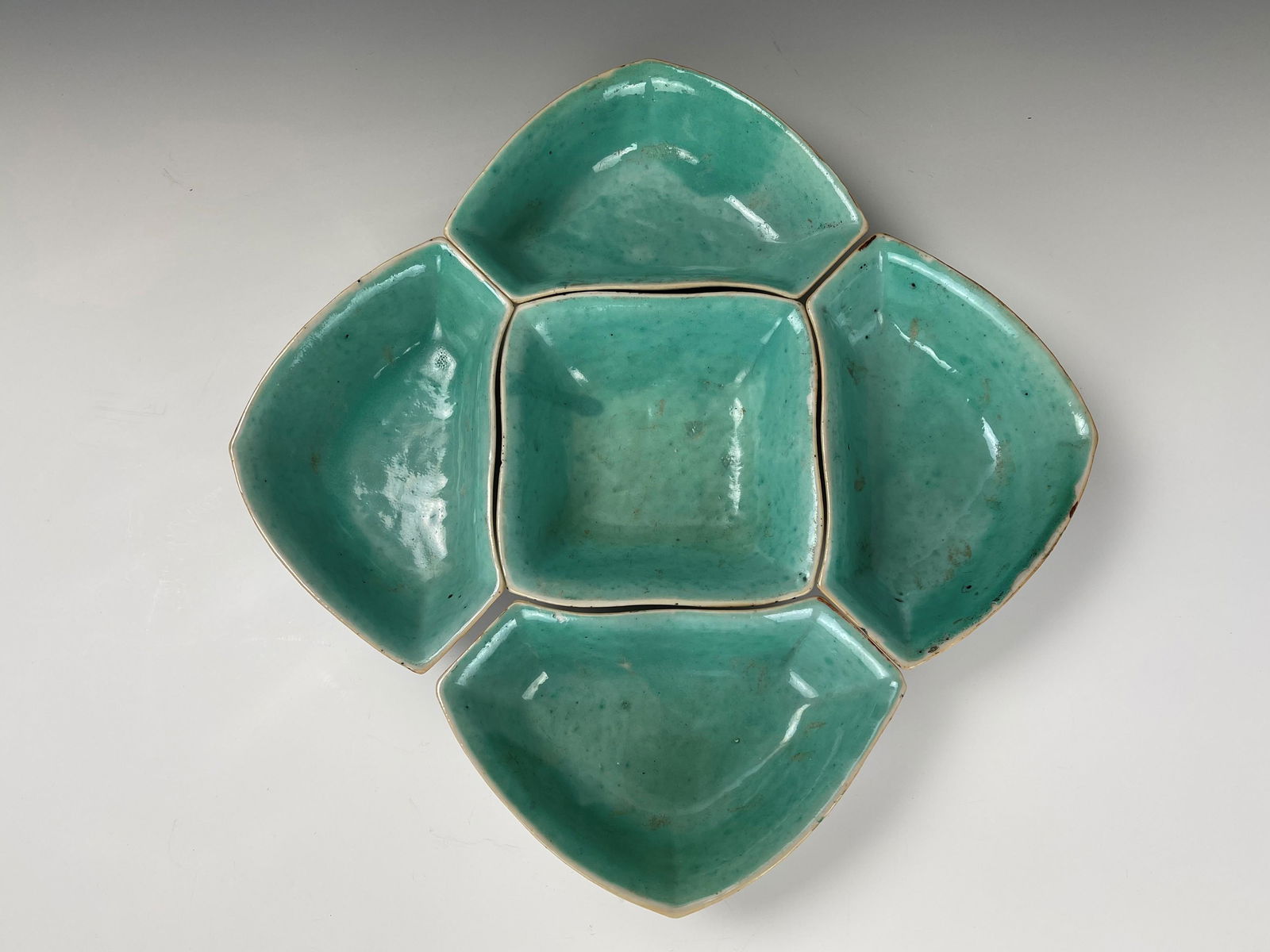 Qian Jiangcai Porcelain Server Snack Bowls 5 Piece Set (1 of 8)