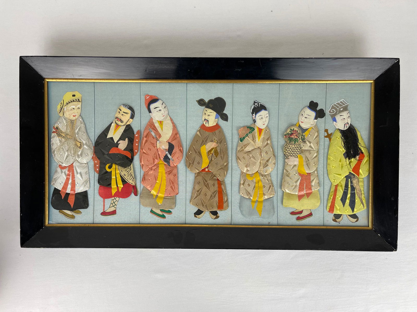 Two Vintage Japanese Embroidered Figures (1 of 7)