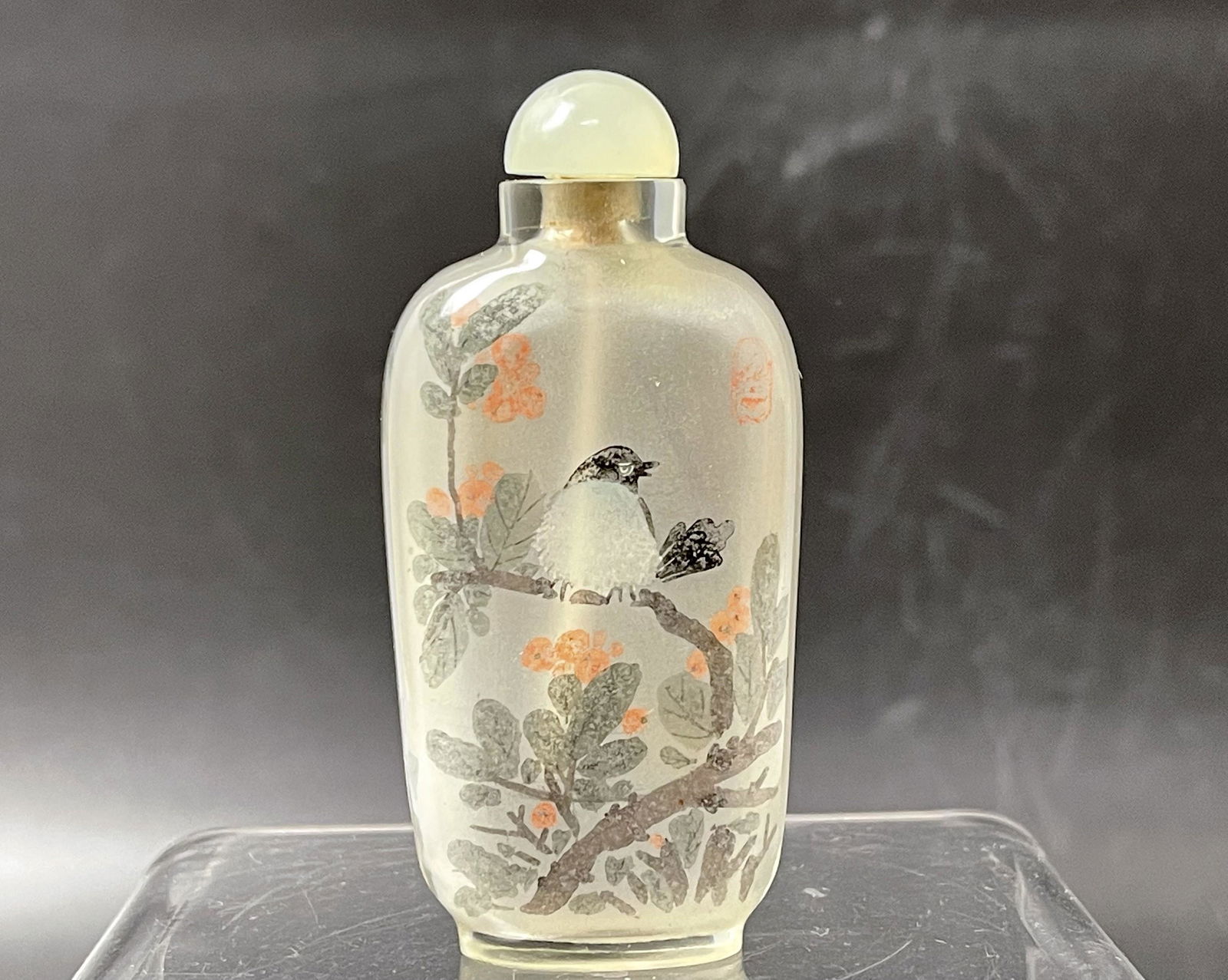 A Chinese Inside Painted Glass Snuff Bottle (1 of 6)