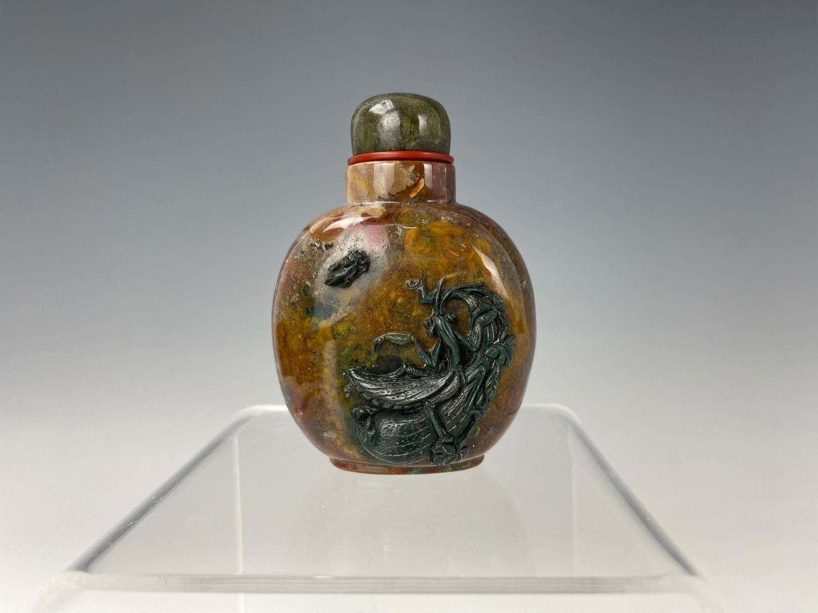 A Chinese Detail Carved Snuff Bottle (1 of 5)