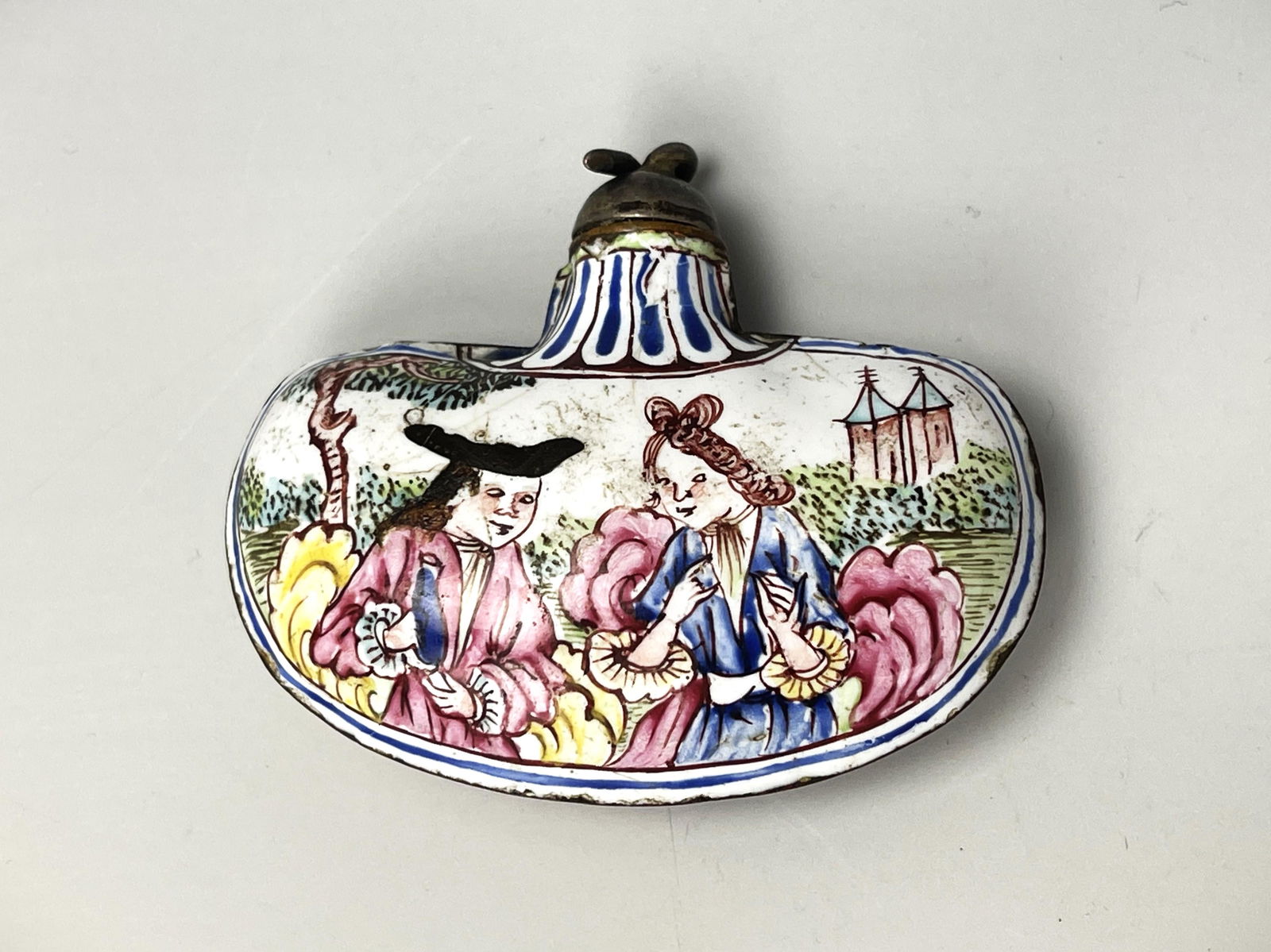 A Copper Cloisonne Enamel Snuff Bottle (1 of 4)