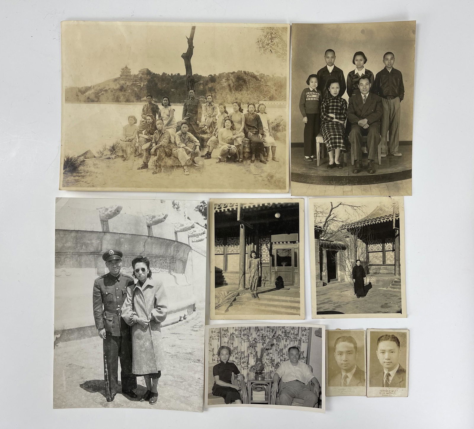 Vintage 8 Photograph of Zhou Shiying Family and Friend: Vintage 8 Photograph of Zhou Shiying Family and Friend, the biggest size 18x13 cm,Preview from Oct. 24th to 28th from 2:00 PM TO 6:00 PM Eastern Time, Location: 15229 Display Court, Rockville MD 20850