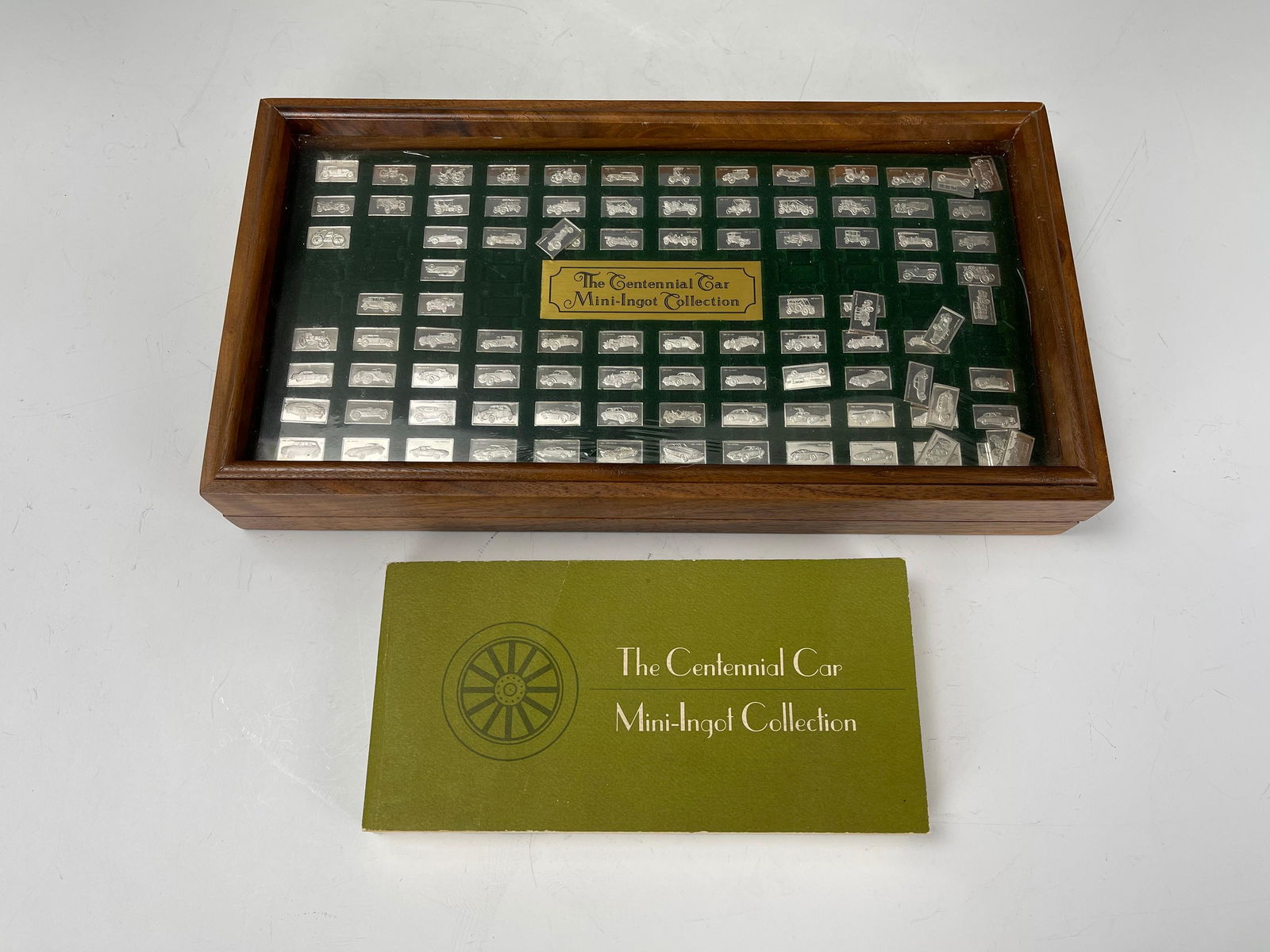 Set of 100PC Sterling Silver Mini Ingots of Centennial Cars: Set of 100PC Franklin Mint Sterling Silver Mini Ingots of Centennial Cars, Preview from Oct. 24th to 28th from 2:00 PM TO 6:00 PM Eastern Time, Location: 15229 Display Court, Rockville MD 20850.