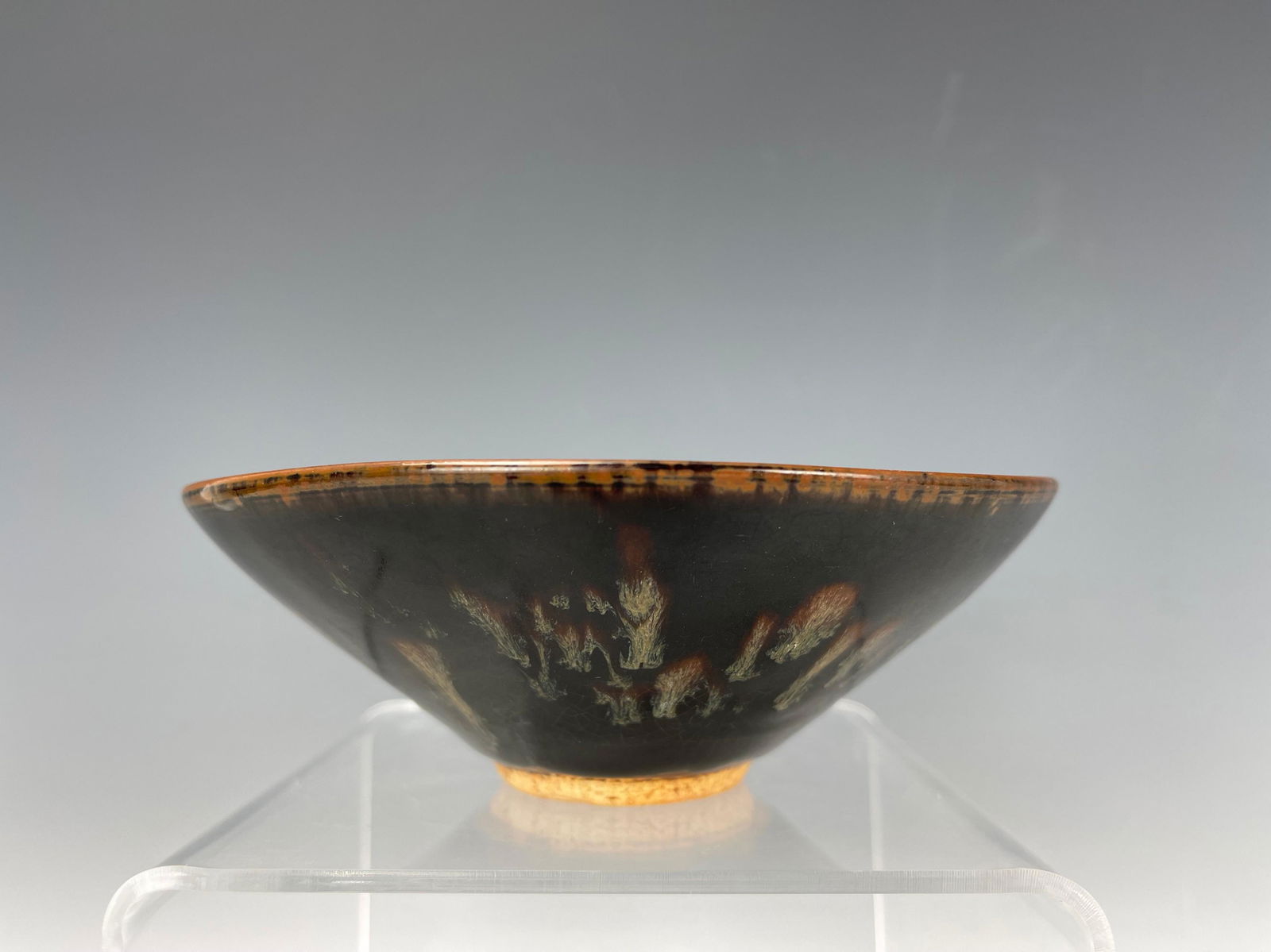 A Chinese Black Glaze Ceramic Tea Bowl (1 of 6)