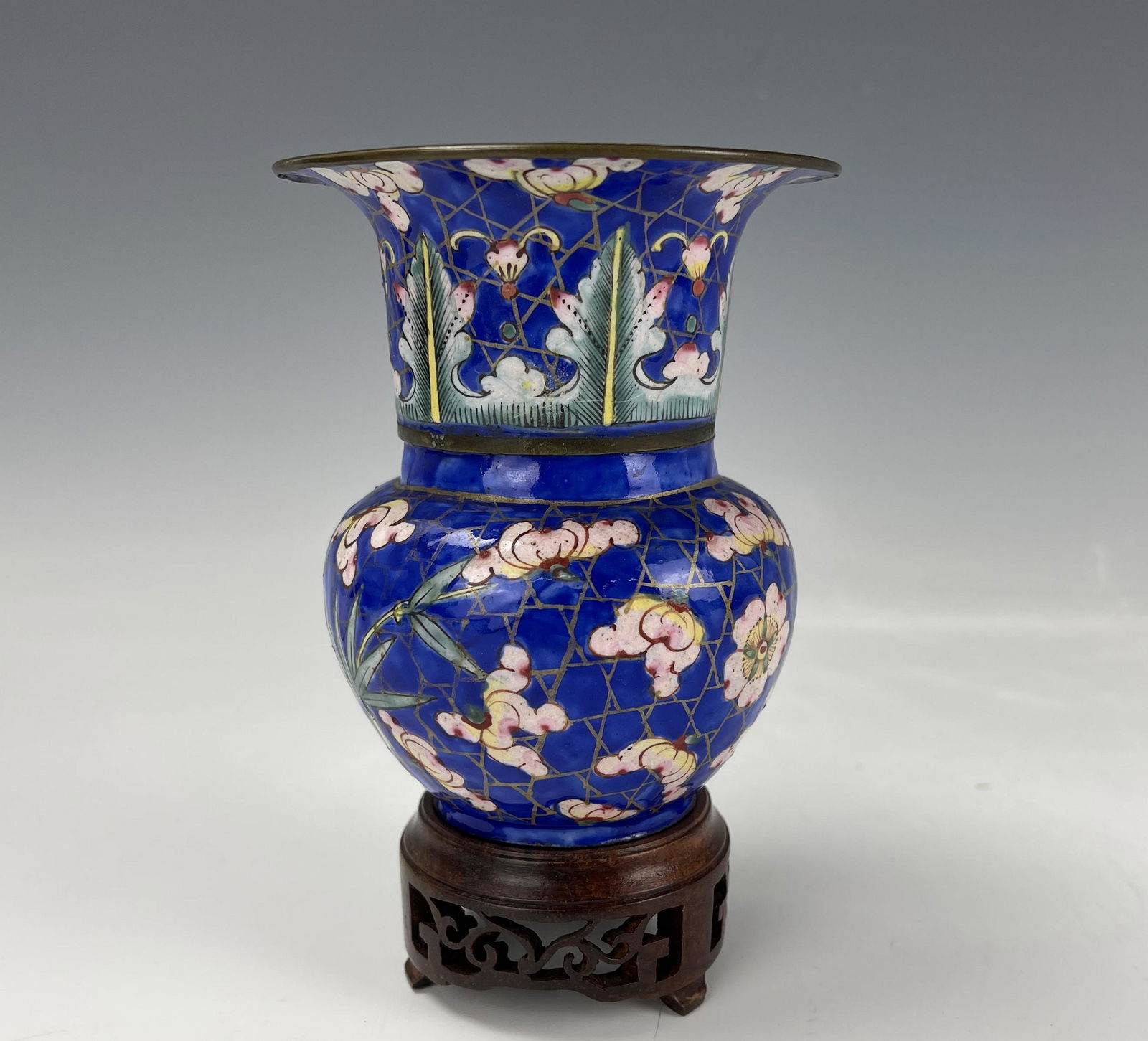 Antique Chinese Cloisonne Bronze Cup and Warm Pot Set (1 of 7)