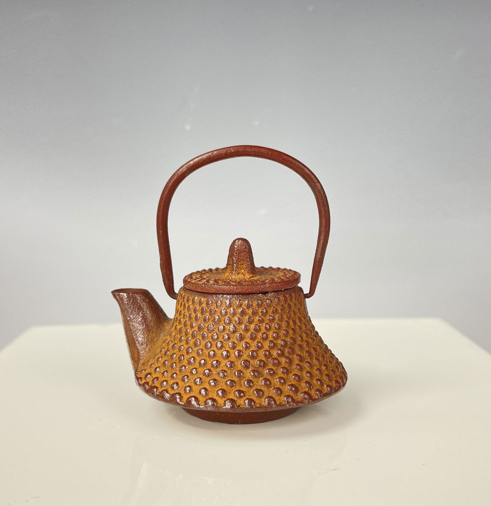 A Small Japanese Iron Tetsubin Teapot (1 of 3)