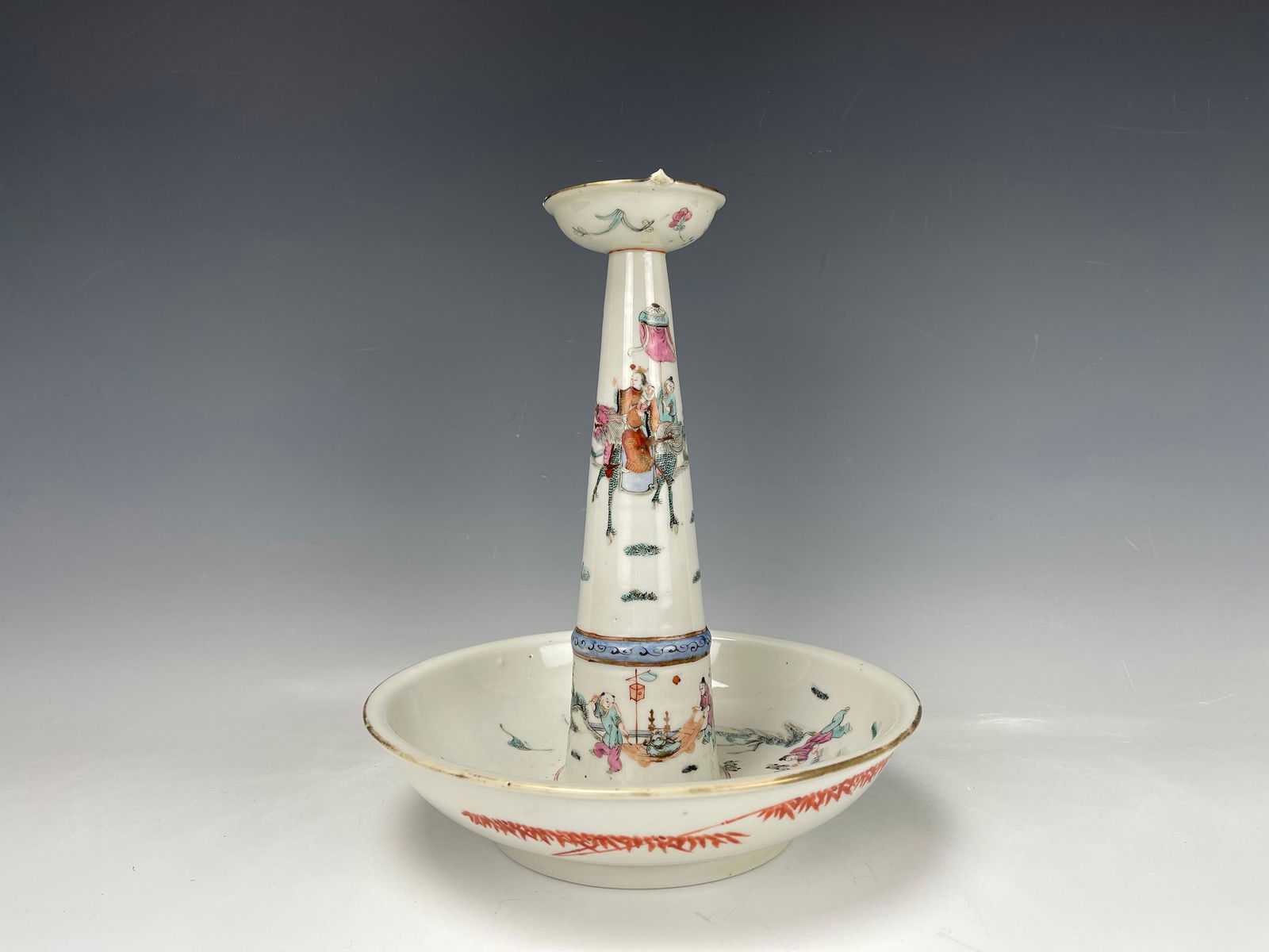 Chinese Celebration Scholar Promoted Drawing Oil Lamp (1 of 8)