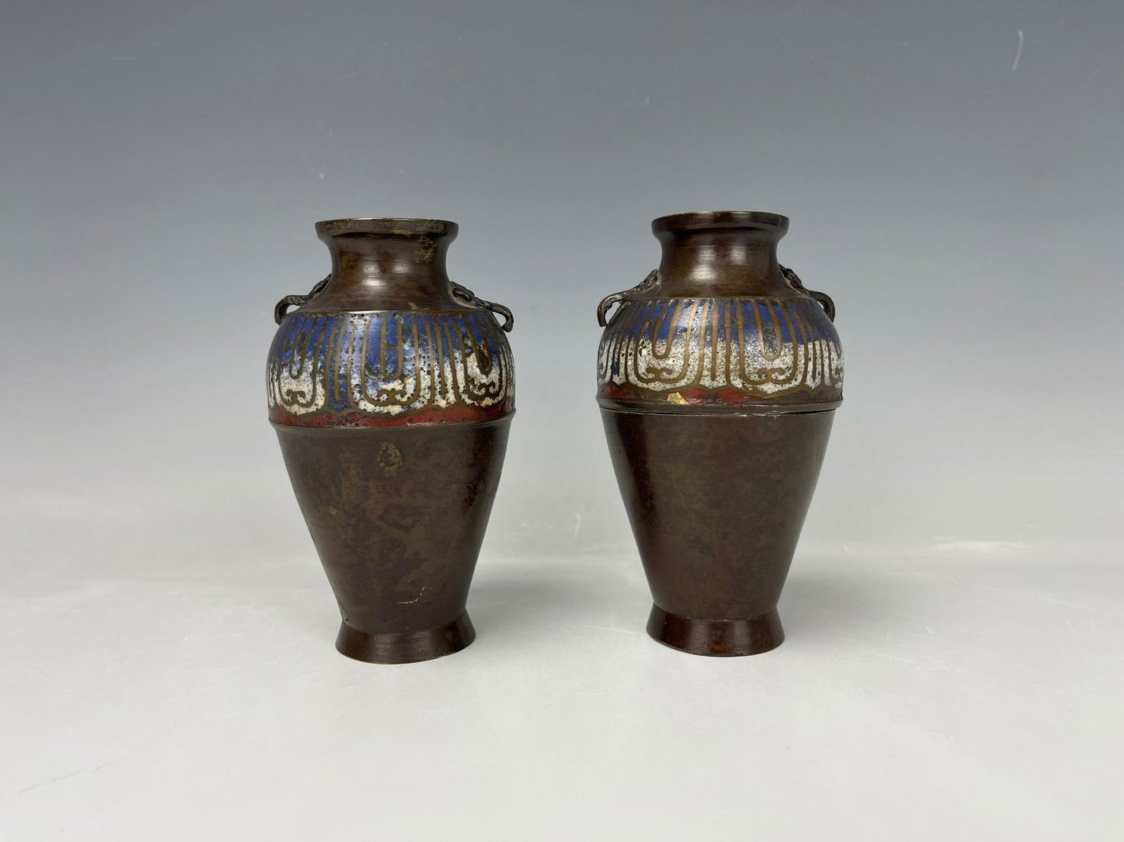 Two Antique Japanese Bronze Vases (1 of 7)