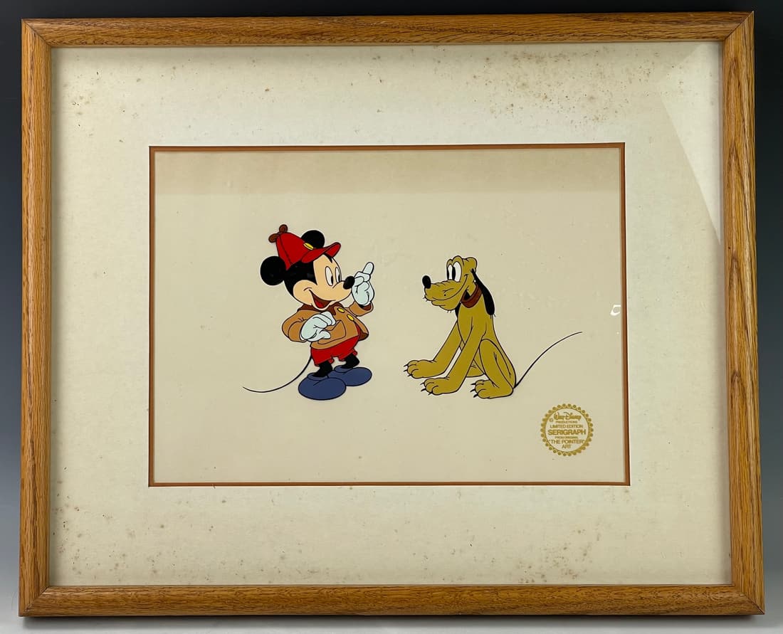 Mickey Mouse and Pluto Serigraph Walt Disney Limited Edition (1 of 5)