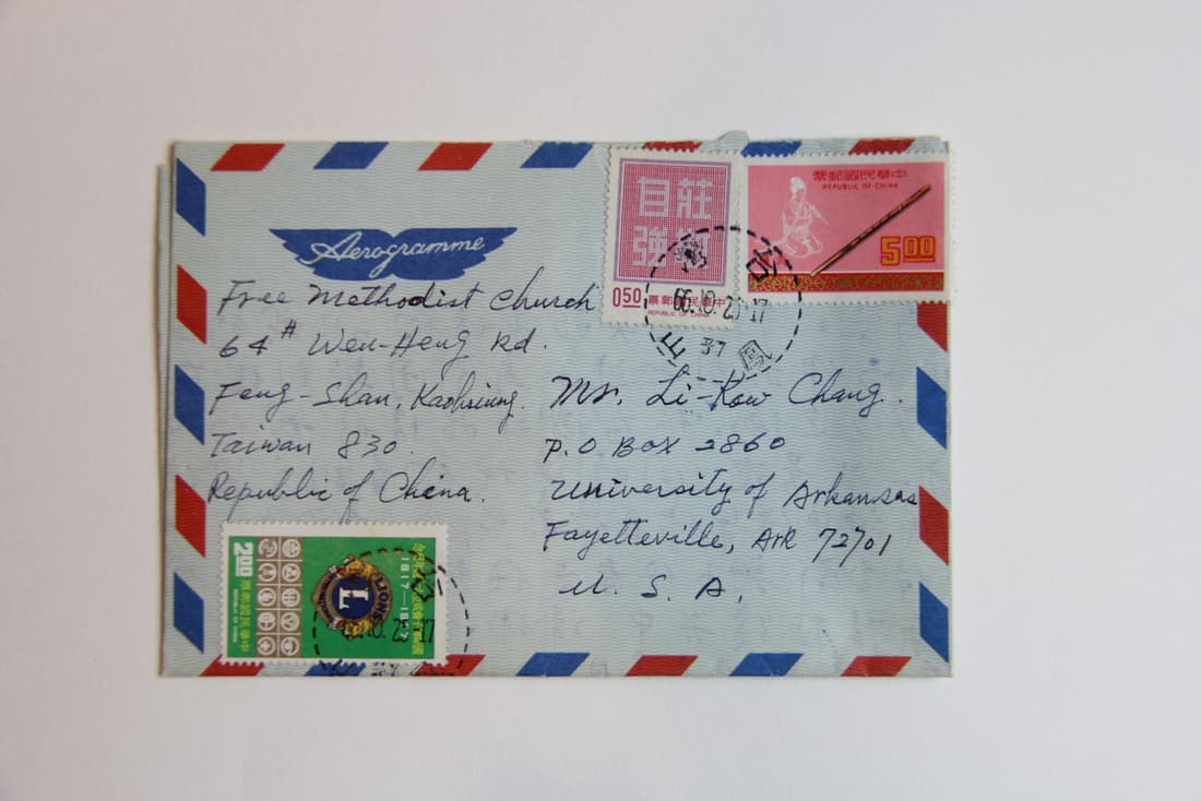 Letters from Free Methodist Church to Likow Simon Chang: Letters from Free Methodist Church to Likow Simon Chang ,Preview from Aug. 21st to 25th from 1:00 PM TO 5:00 PM Eastern Time, Location: 15229 Display Court, Rockville MD 20850.