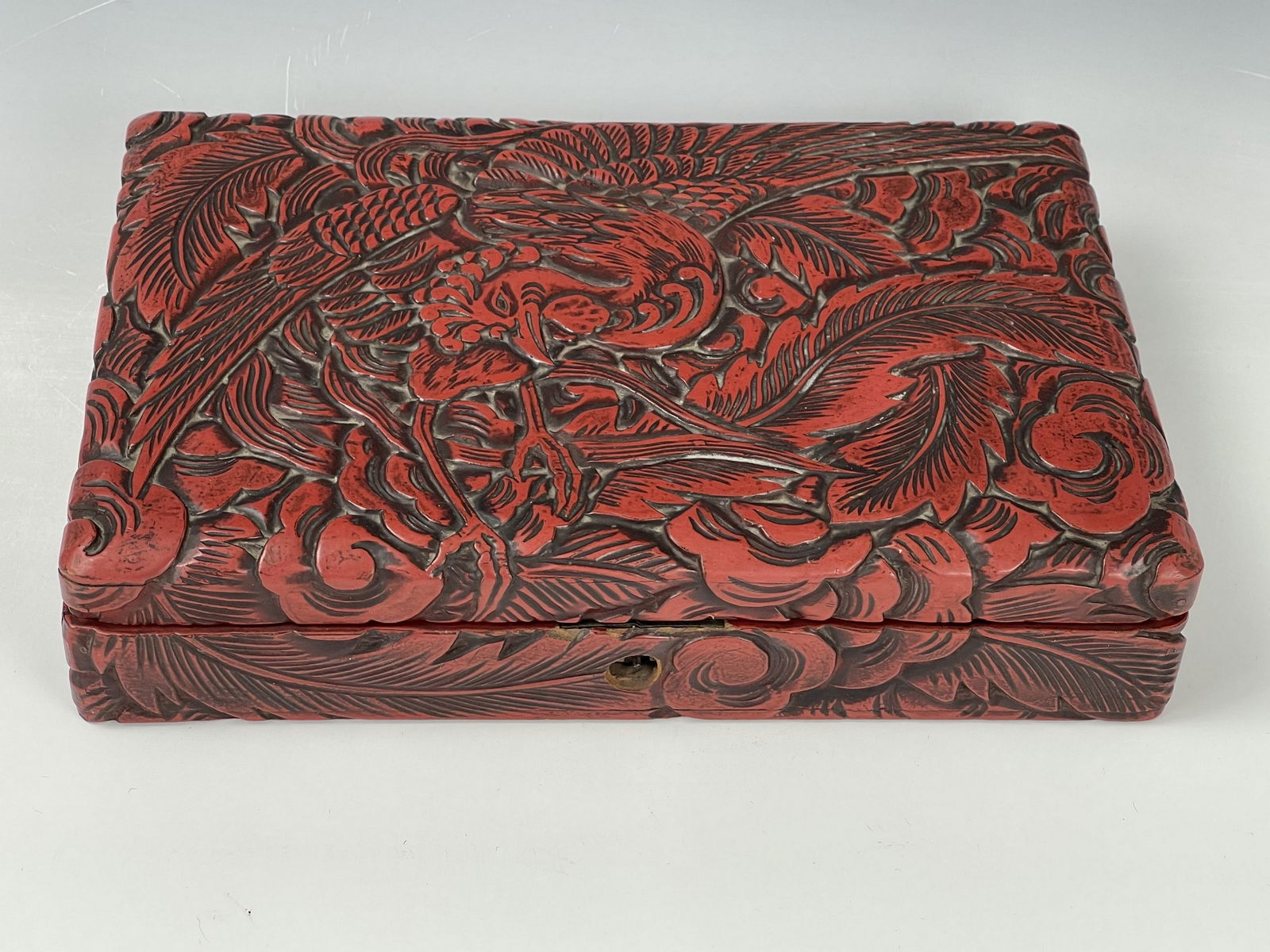 A Chinese Red Lacquer Cinnabar Box (1 of 7)