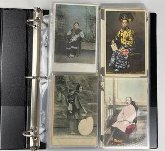 Vintage Chinese Postcard Album 100 Pic: Vintage Chinese Postcard Album, total 100 Pieces postcard, Lot 202-207 Provenance: Property of Bruce Elliot Tapper, a social anthropologist, journalist, writer, and editor. He was an editor at the Smi