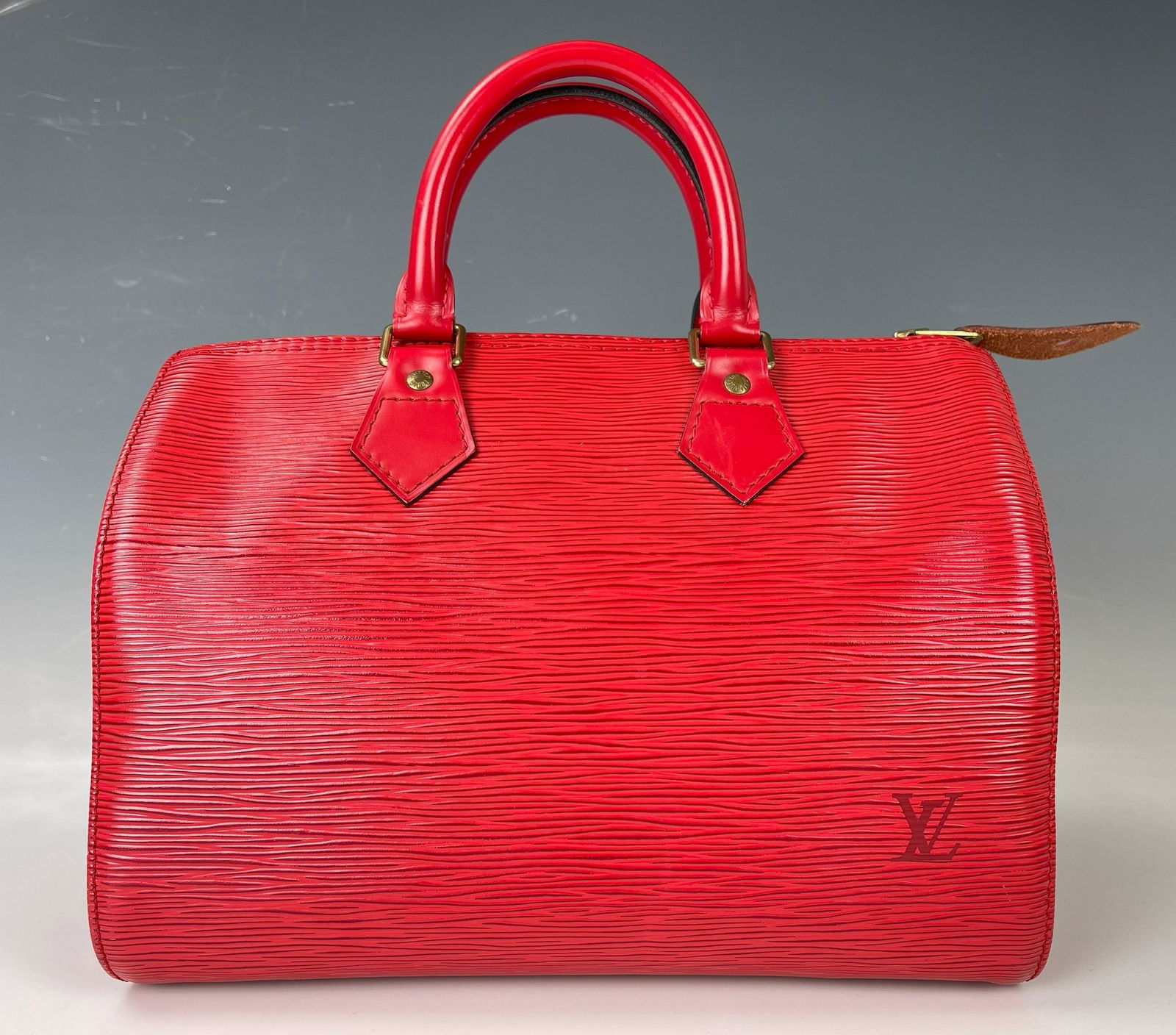 Louis Vuitton Red Epi Leather Speedy Handbag (1 of 7)